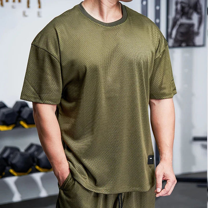 Gridline Mesh Training Tee