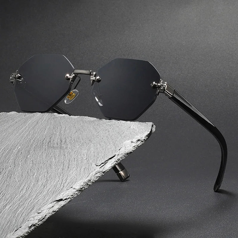 Noctra Polygon Rimless Shades