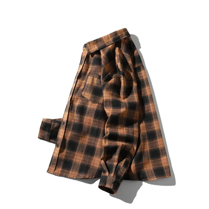 Driftwood Loose-Fit Plaid Shirt