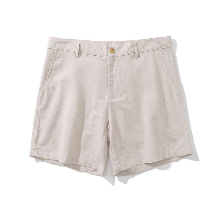 Men's Linen Cotton Blend Shorts | Lightweight Breathable Summer Essential
