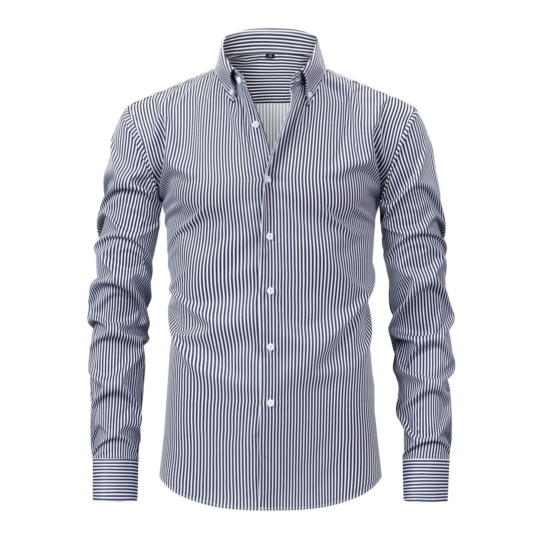 Aurelio Striped Stretch Shirt