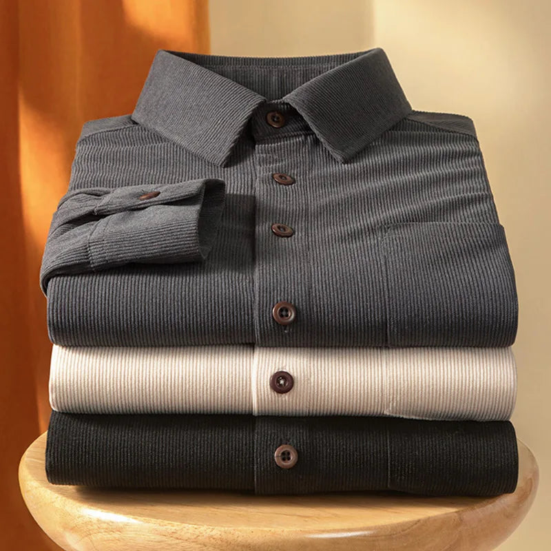 Castellan Corduroy Knit Shirt