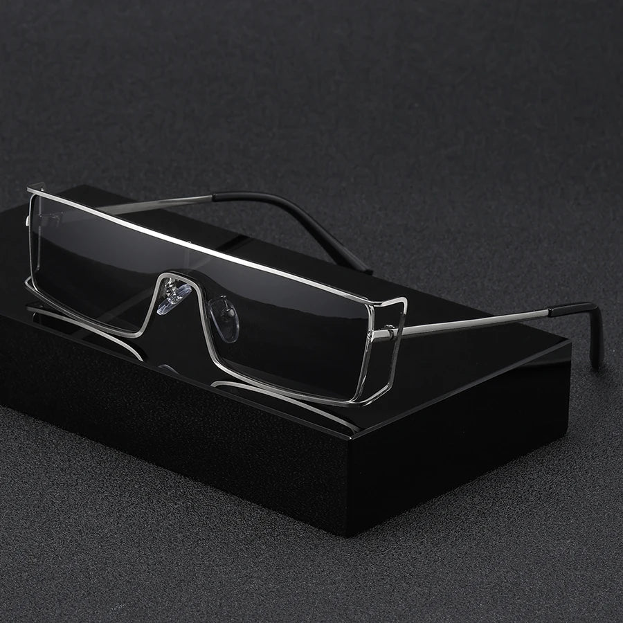 Aeroline Rimless Mirror Sunglasses