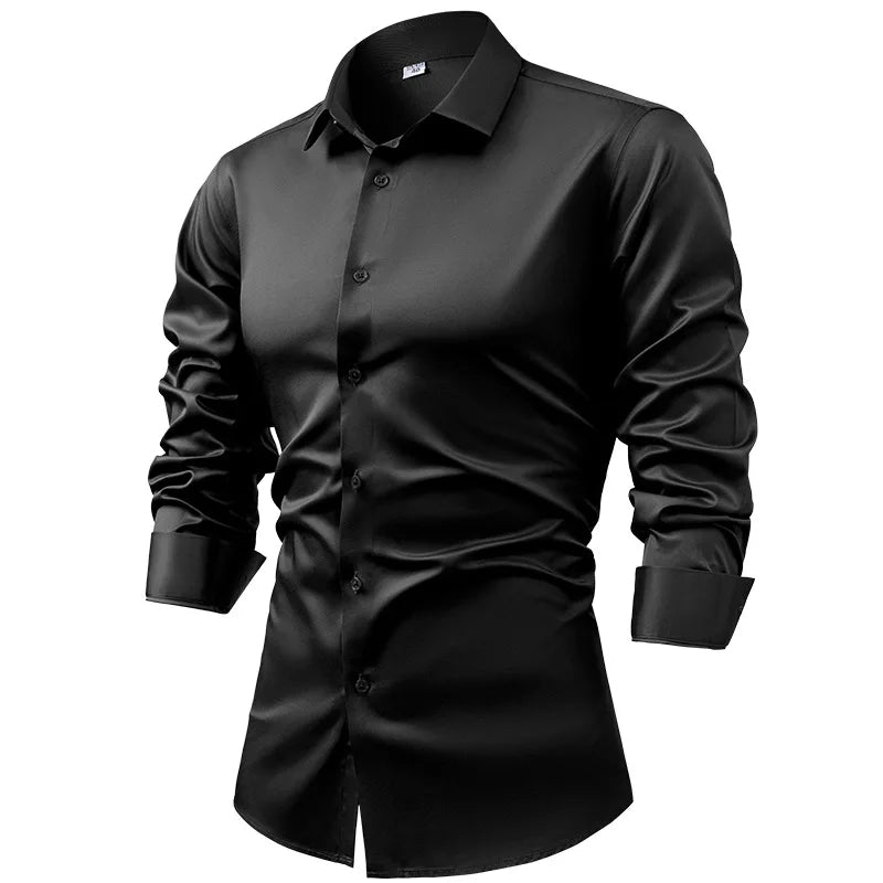 Valerio Satin Stretch Shirt