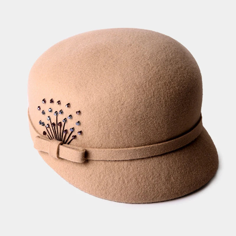 Eleanor Wool Cloche Beret