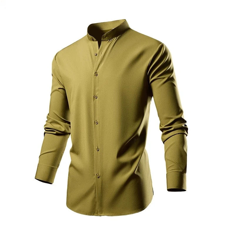 Westbridge Stand Collar Shirt