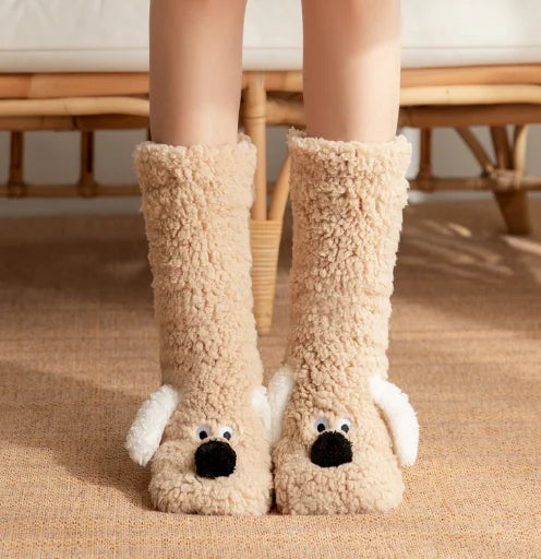 SnugglePup Plush Slipper Socks