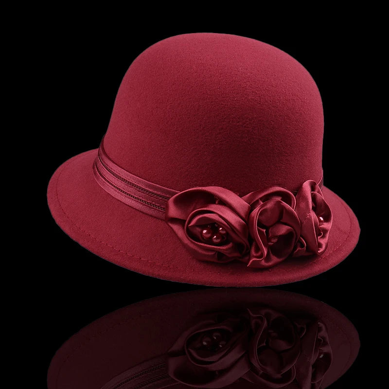 Evelyn Rose Wool Cloche