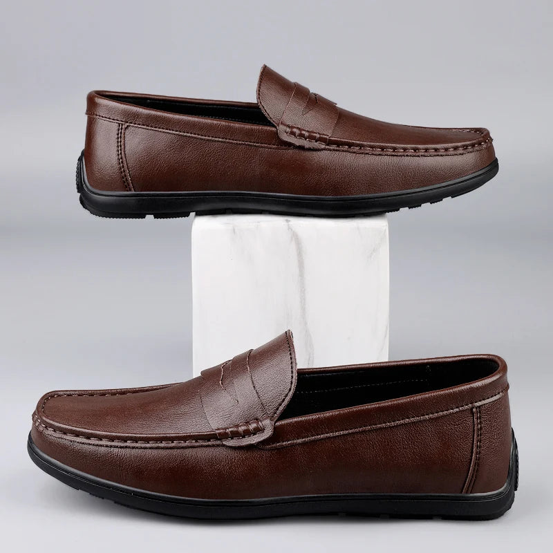 Riverton Leather Penny Loafers