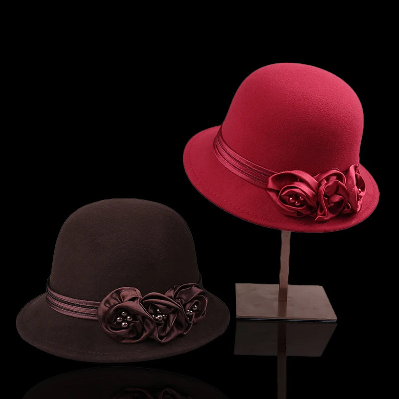Evelyn Rose Wool Cloche