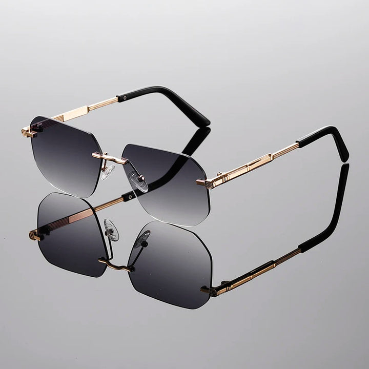 Valentino Rimless Gradient Shades