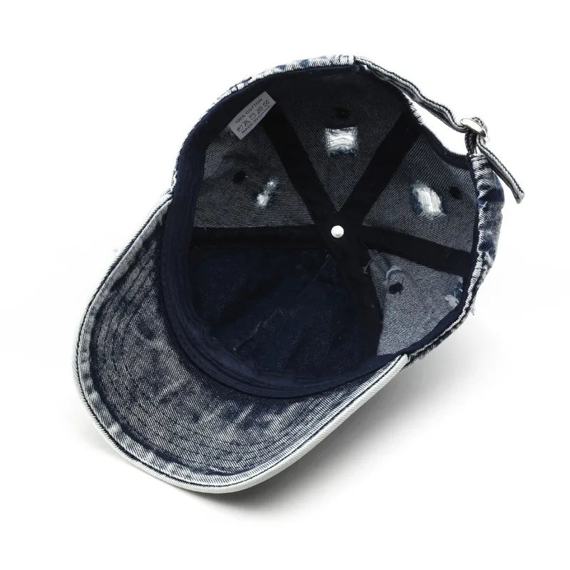 Hudson Washed Denim Cap Set