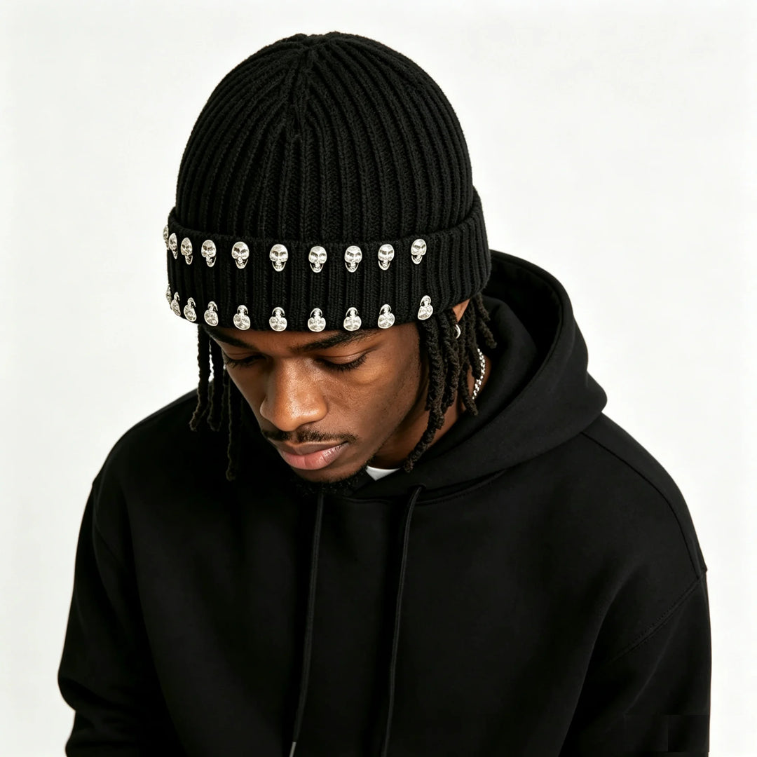 Vexford Skull Stud Beanie