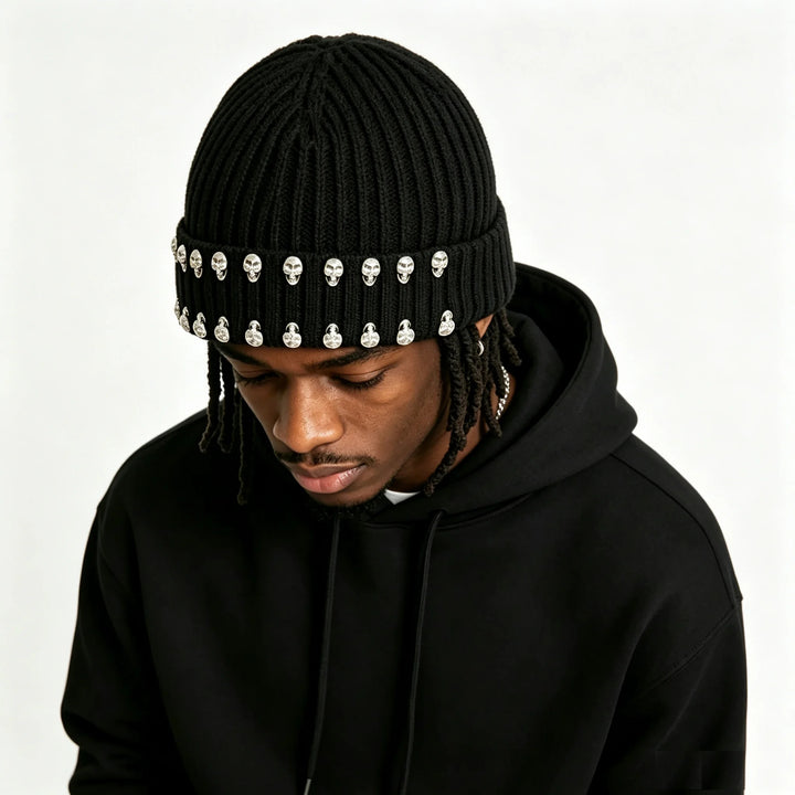 Vexford Skull Stud Beanie