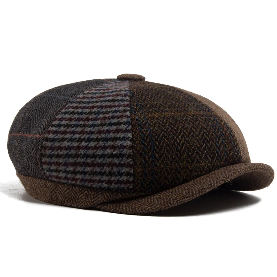 Harrow Patchwork Flat Cap