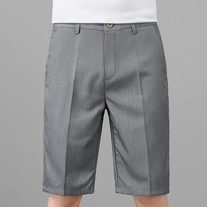 The Maison Straight Shorts — Mid-Rise Tailored Casual Short Pant for Men
