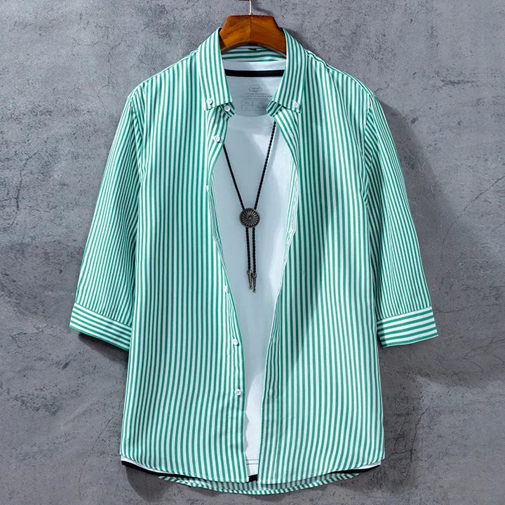 Arden Stripe Three Quarter Sleeve Shirt