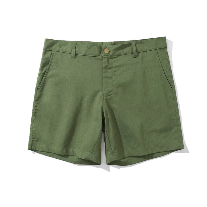 Men's Linen Cotton Blend Shorts | Lightweight Breathable Summer Essential