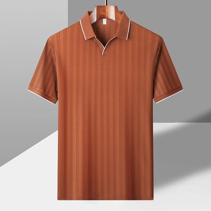 Giulio Woven Collar Polo