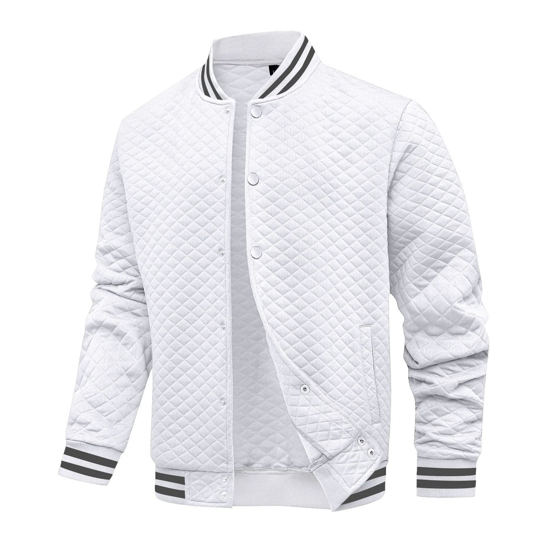 Virello Waffle Knit Bomber Jacket