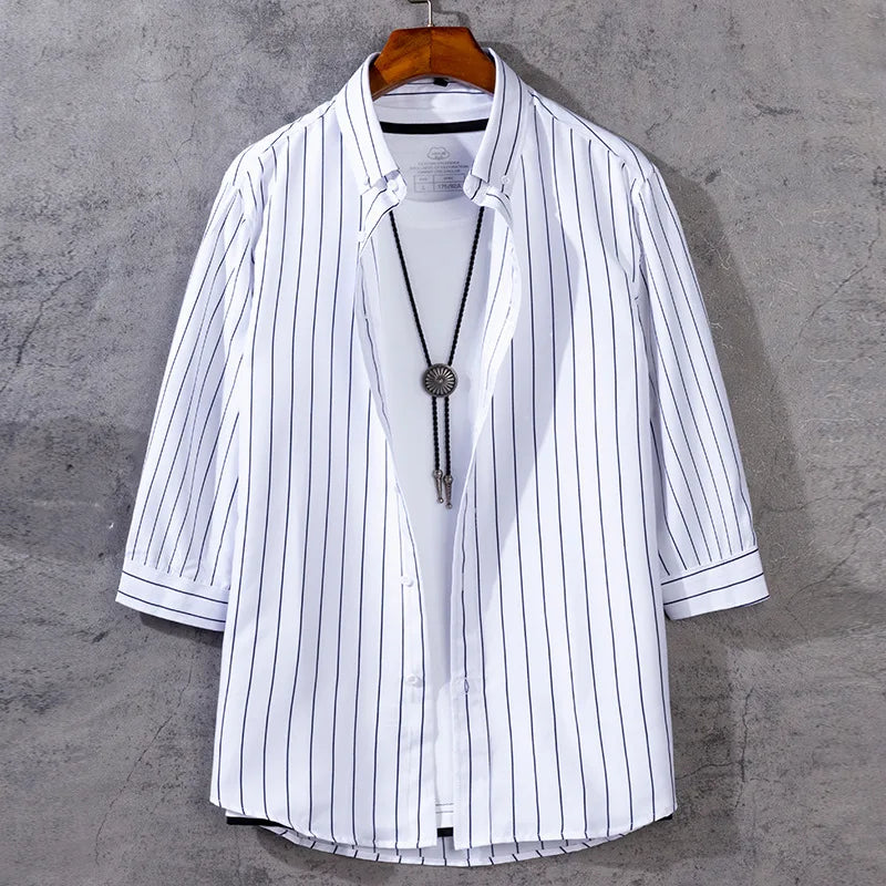 Arden Stripe Three Quarter Sleeve Shirt
