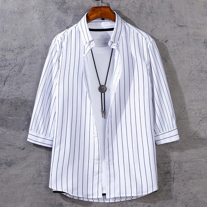 Arden Stripe Three Quarter Sleeve Shirt