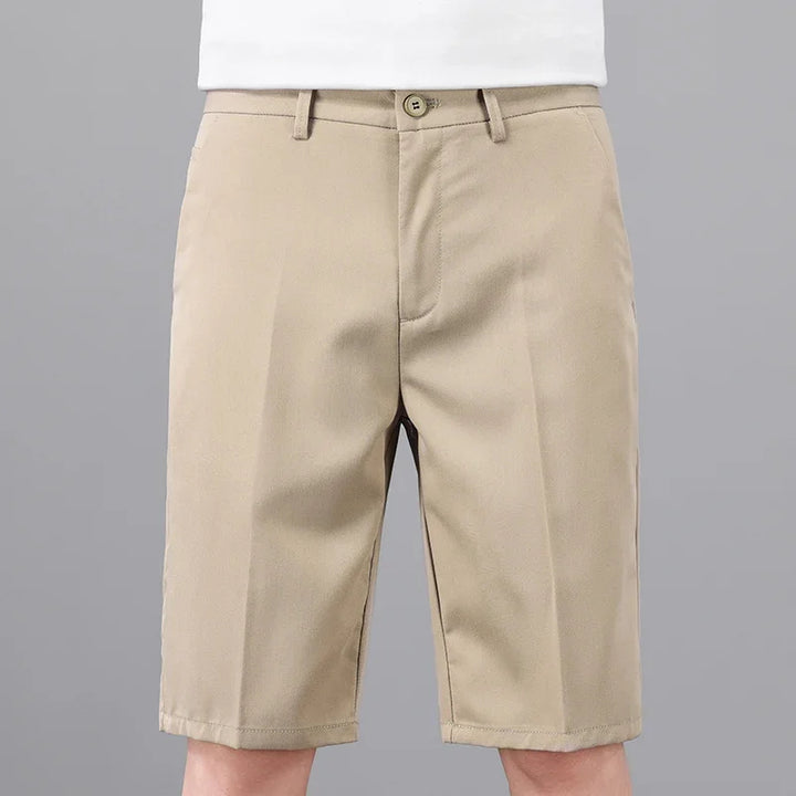 The Maison Straight Shorts — Mid-Rise Tailored Casual Short Pant for Men