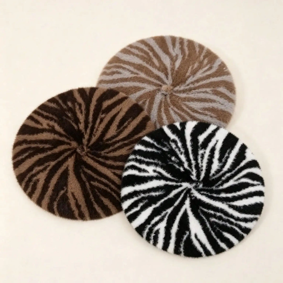 Corielle Zebra Plush Beret