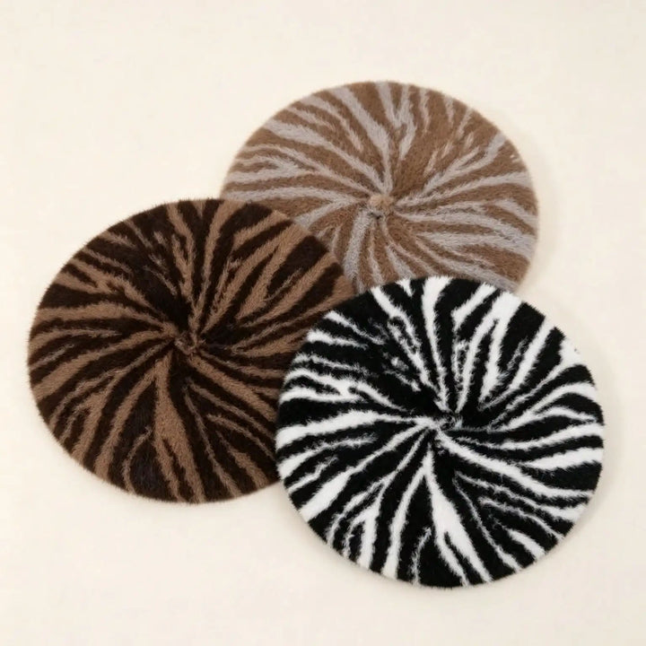 Corielle Zebra Plush Beret