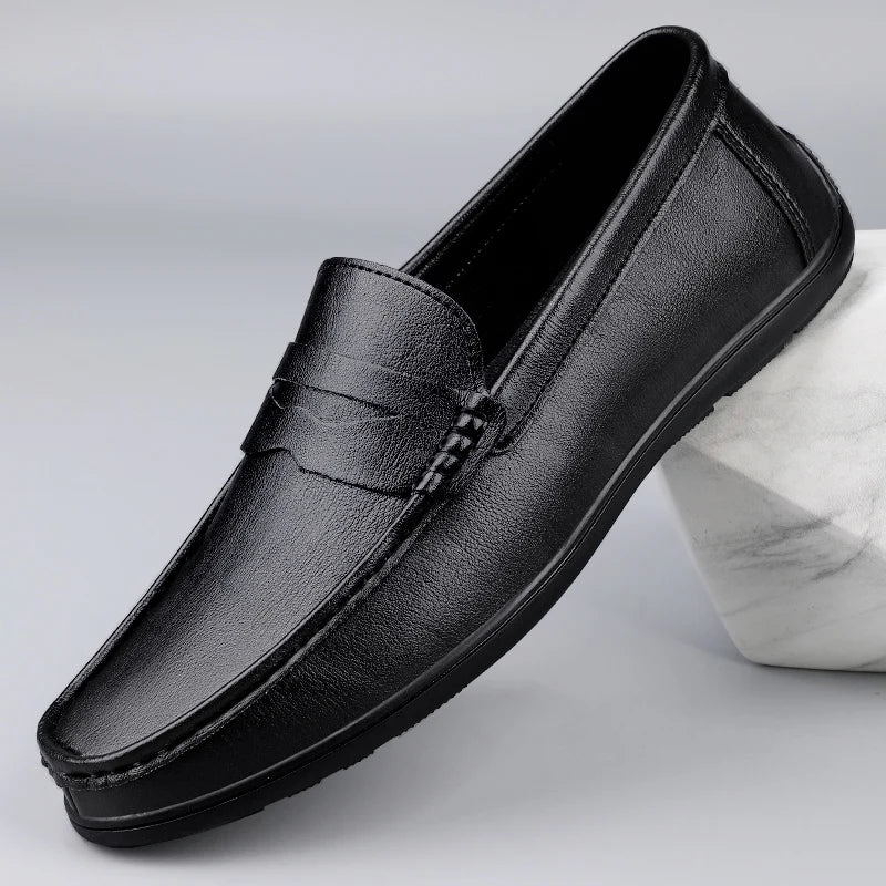 Riverton Leather Penny Loafers