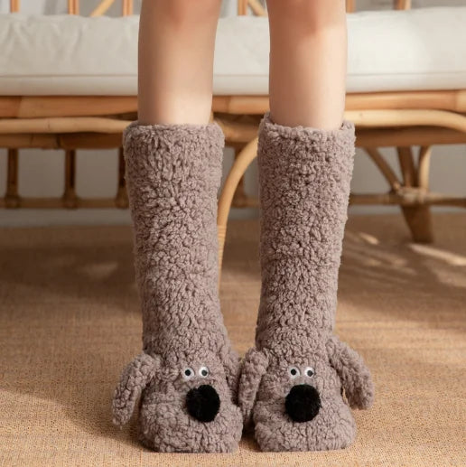 SnugglePup Plush Slipper Socks