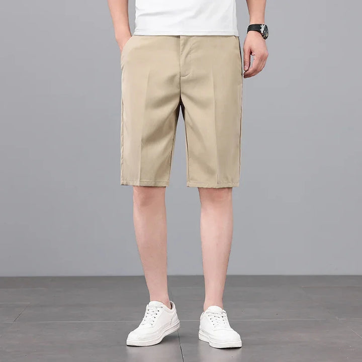 The Maison Straight Shorts — Mid-Rise Tailored Casual Short Pant for Men