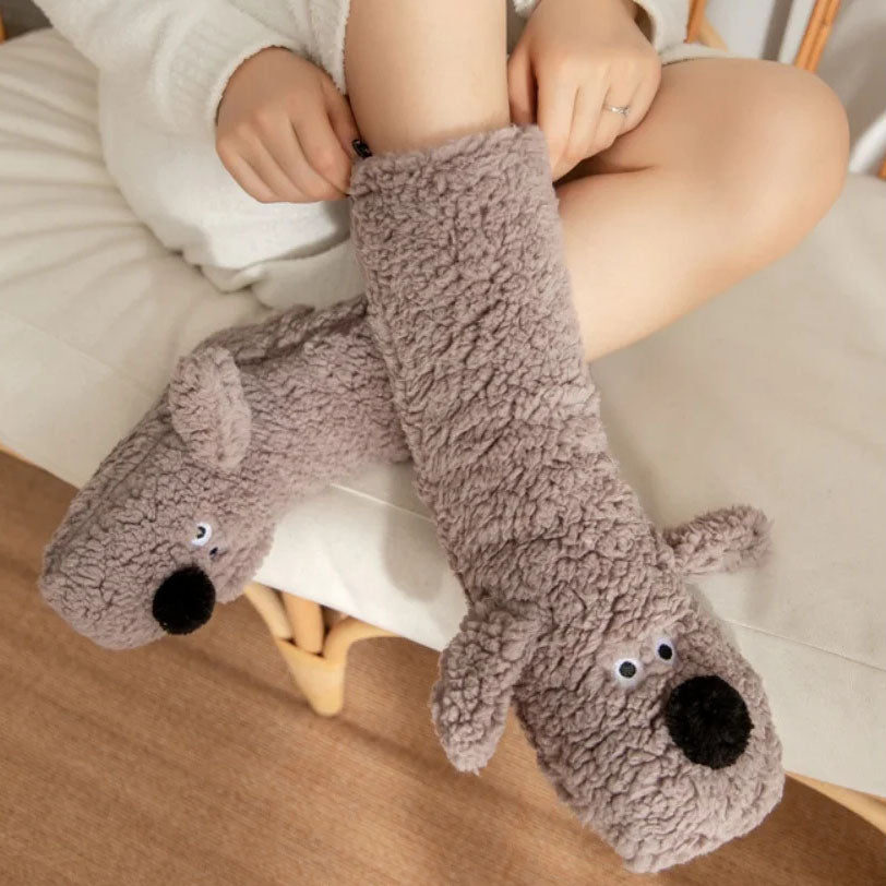 SnugglePup Plush Slipper Socks
