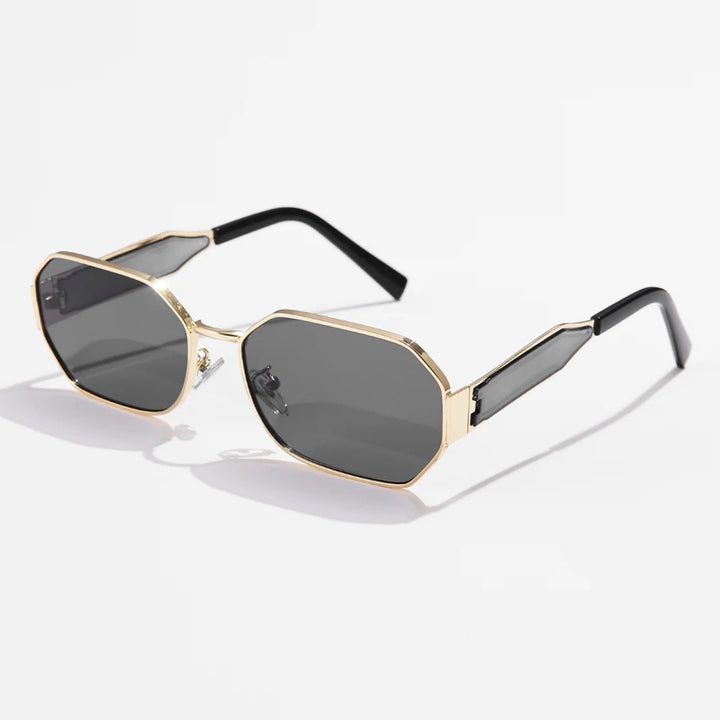Mira Noir Retro Gold Sunglasses