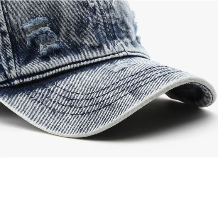 Hudson Washed Denim Cap Set