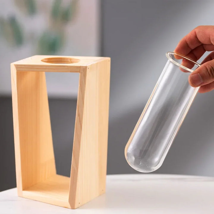 Nordhaven Wooden Glass Planter