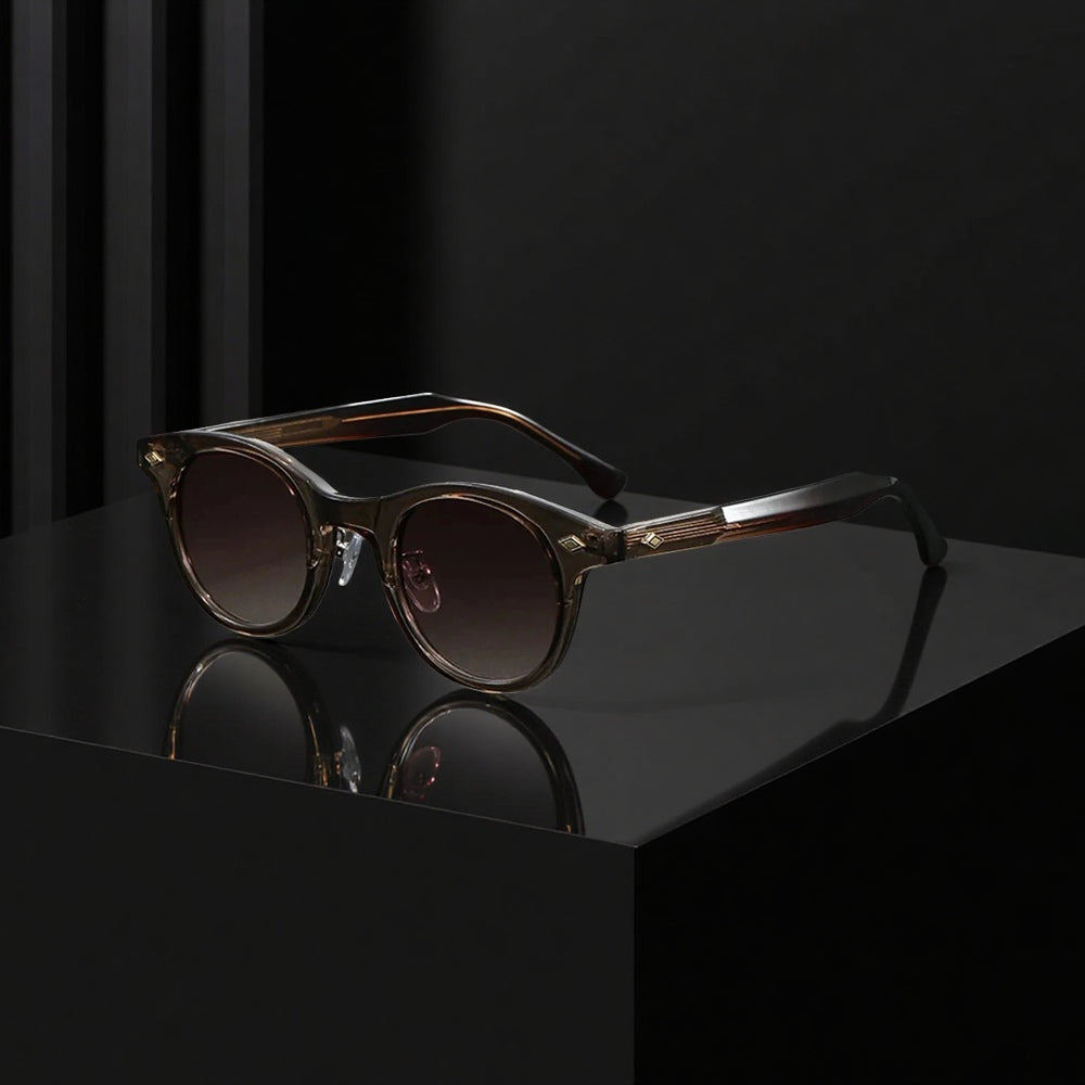 Torque Acetate Round Sunglasses