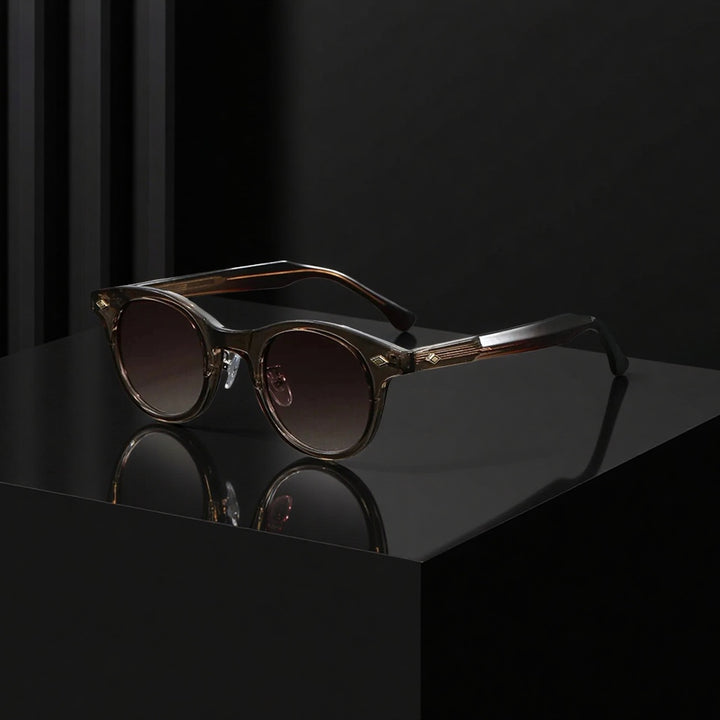 Torque Acetate Round Sunglasses