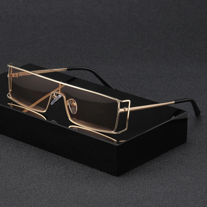 Aeroline Rimless Mirror Sunglasses