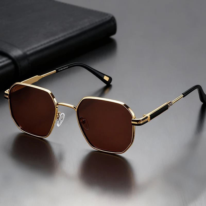 Skyline Metro Metal Sunglasses with polygon UV400 lenses