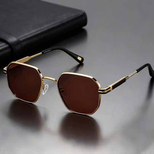 Skyline Metro Metal Sunglasses with polygon UV400 lenses