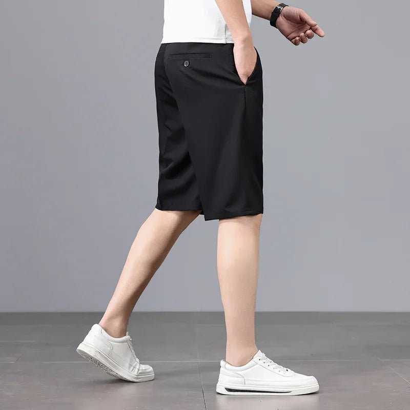 The Maison Straight Shorts — Mid-Rise Tailored Casual Short Pant for Men