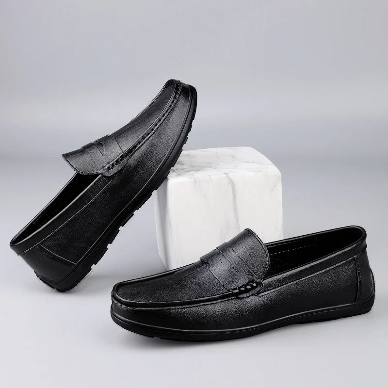 Riverton Leather Penny Loafers