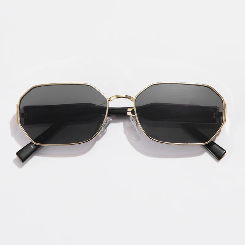 Mira Noir Retro Gold Sunglasses