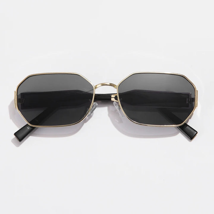 Mira Noir Retro Gold Sunglasses