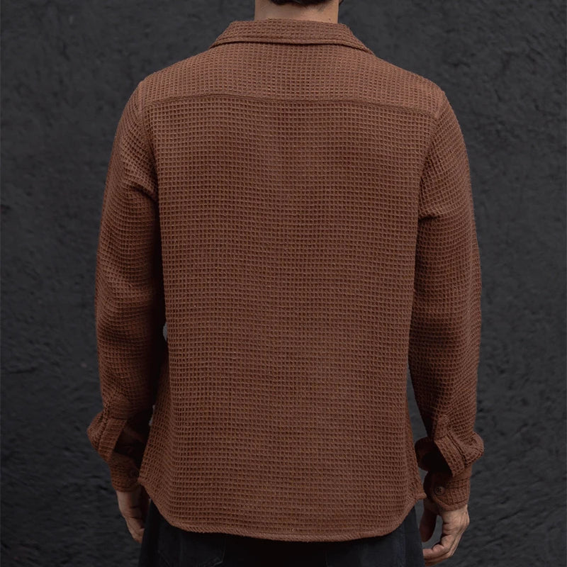 Santorini Lace Knit Polo Sweater
