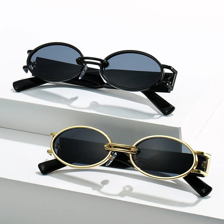 Cortona Gold-Link Oval Shades