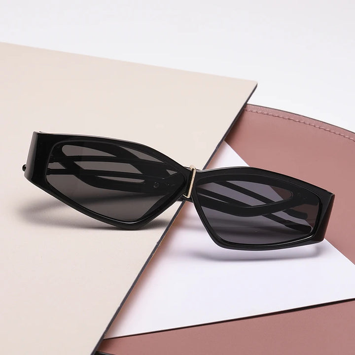 Noir Velisse Sculpted Sunglasses