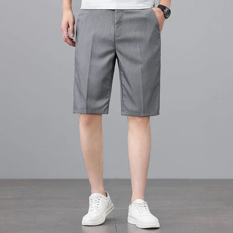The Maison Straight Shorts — Mid-Rise Tailored Casual Short Pant for Men