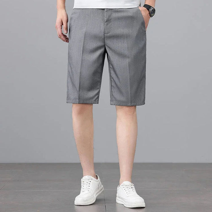 The Maison Straight Shorts — Mid-Rise Tailored Casual Short Pant for Men